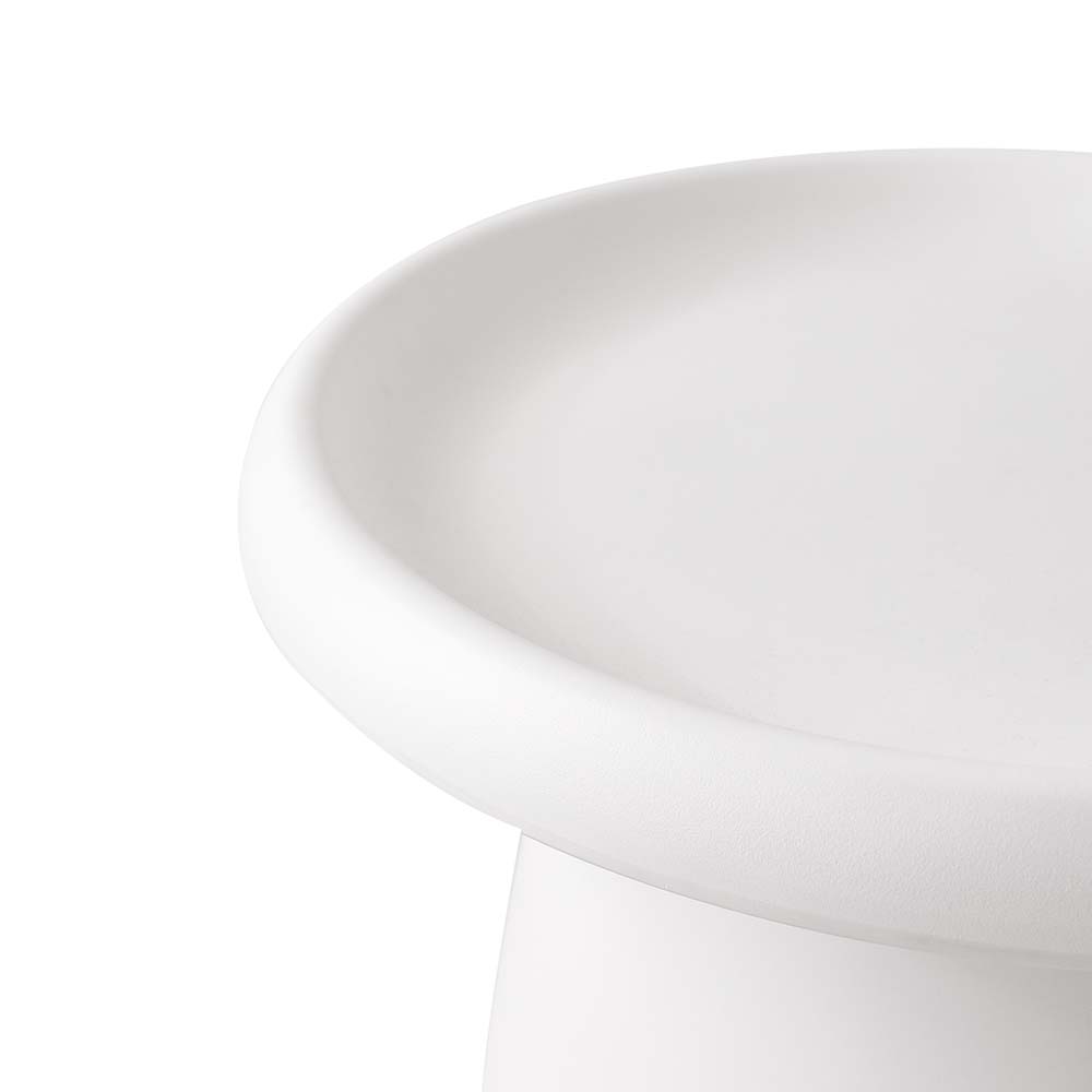 Artiss Coffee Table Round 52CM Plastic White AI-PP-CT-S-WH