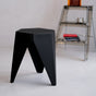 Artiss 2x Bar Stools Puzzle Plastic Foot Stool Black AI-PP-STOOL-T-BK