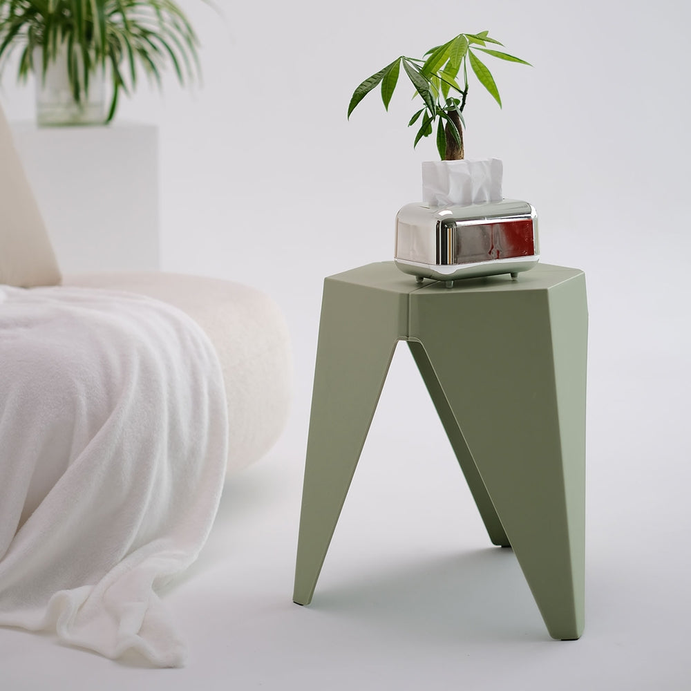 Artiss 4PC Puzzle Stool Bar Stools Stackable Green AI-PP-STOOL-T-GRX4