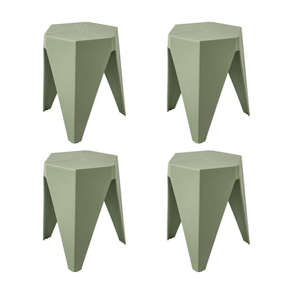 Artiss 4PC Puzzle Stool Bar Stools Stackable Green AI-PP-STOOL-T-GRX4