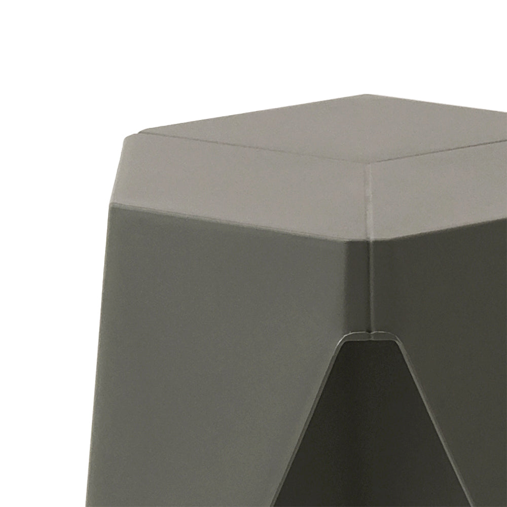 Artiss 2x Bar Stools Puzzle Plastic Foot Stool Grey AI-PP-STOOL-T-GY