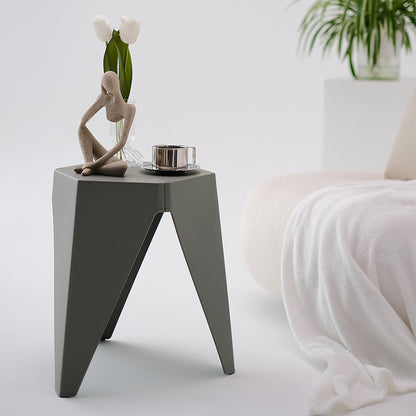 Artiss 2x Bar Stools Puzzle Plastic Foot Stool Grey AI-PP-STOOL-T-GY