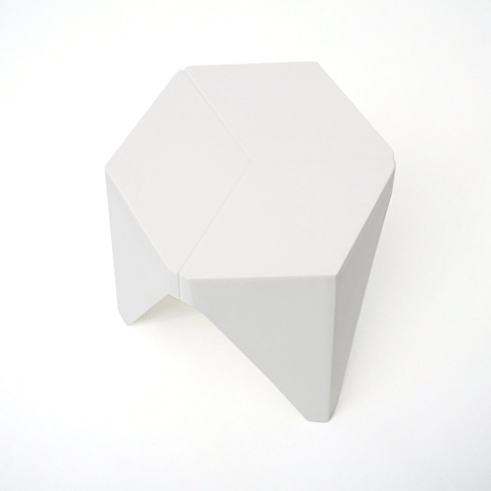 Artiss 2x Bar Stools Puzzle Plastic Foot Stool White AI-PP-STOOL-T-WH