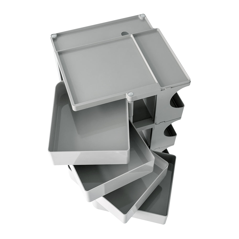 Artiss Storage Trolley Bedside Table 5 Tier Cart Boby Replica Grey AI-PP-TROLLEY-L-GY