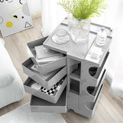 Artiss Storage Trolley Bedside Table 5 Tier Cart Boby Replica Grey AI-PP-TROLLEY-L-GY