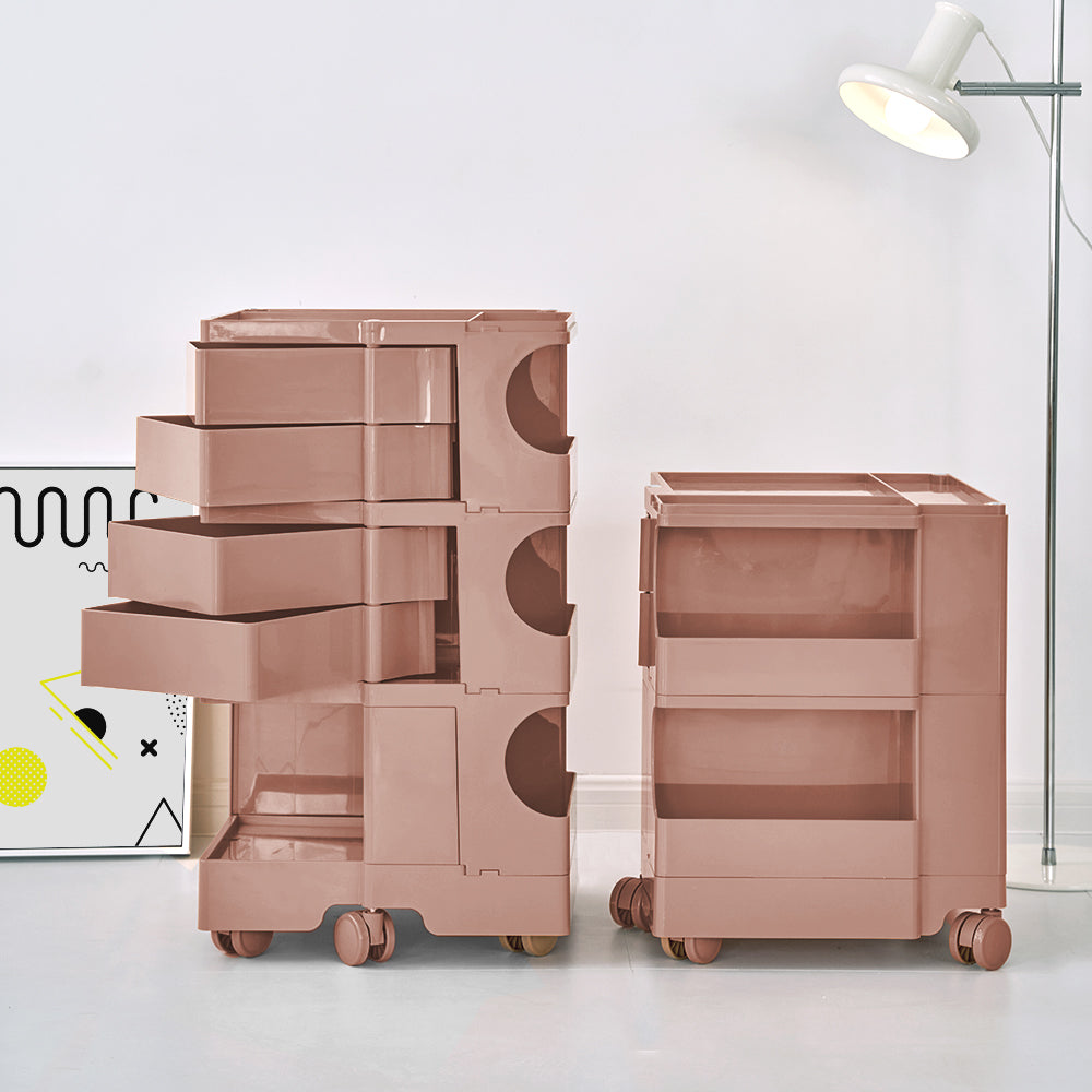 ArtissIn Storage Trolley Bedside Table 5 Tier Cart Boby Replica Pink AI-PP-TROLLEY-L-PK