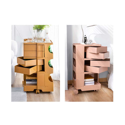 ArtissIn Storage Trolley Bedside Table 5 Tier Cart Boby Replica Yellow AI-PP-TROLLEY-L-YE