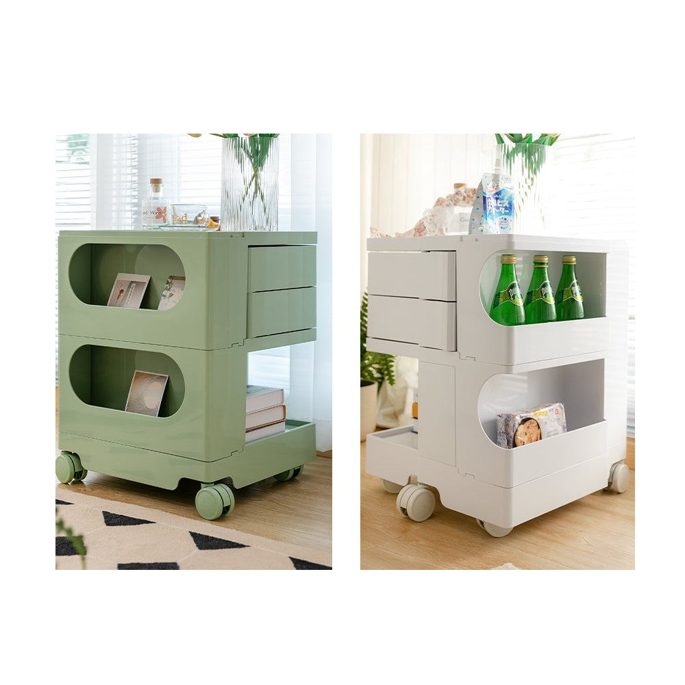 ArtissIn Storage Trolley Bedside Table 3 Tier Cart Boby Replica Orange AI-PP-TROLLEY-S-OR