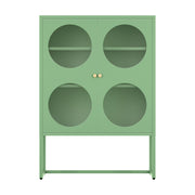 Artiss Buffet Sideboard Metal Cabinet - ELLA Green AI-SIDE-GL-03-GN-AB
