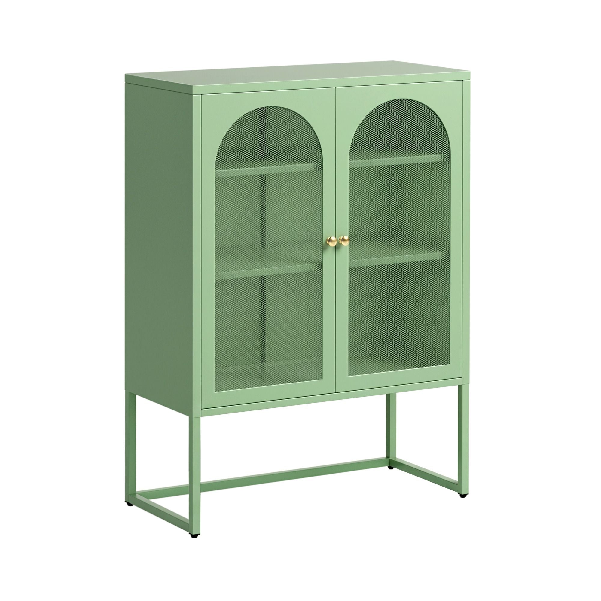 Artiss Buffet Sideboard Metal Cabinet - ELMA Green AI-SIDE-M-04-GN-AB
