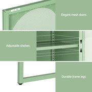 Artiss Buffet Sideboard Metal Cabinet - ELMA Green AI-SIDE-M-04-GN-AB