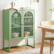 Artiss Buffet Sideboard Metal Cabinet - ELMA Green AI-SIDE-M-04-GN-AB