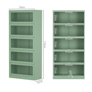 Artiss Buffet Sideboard Metal Cabinet - ELIA Green AI-SIDE-M-5D-02-GN-AB
