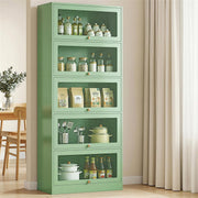 Artiss Buffet Sideboard Metal Cabinet - ELIA Green AI-SIDE-M-5D-02-GN-AB