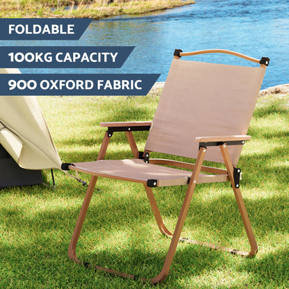 Weisshorn 7pc Camping Table Chair Set Outdoor Folding Aluminium Portable Picnic ALU-FOLD-BGX6-MDF-240