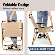 Weisshorn 7pc Camping Table Chair Set Outdoor Folding Aluminium Portable Picnic ALU-FOLD-BGX6-MDF-240