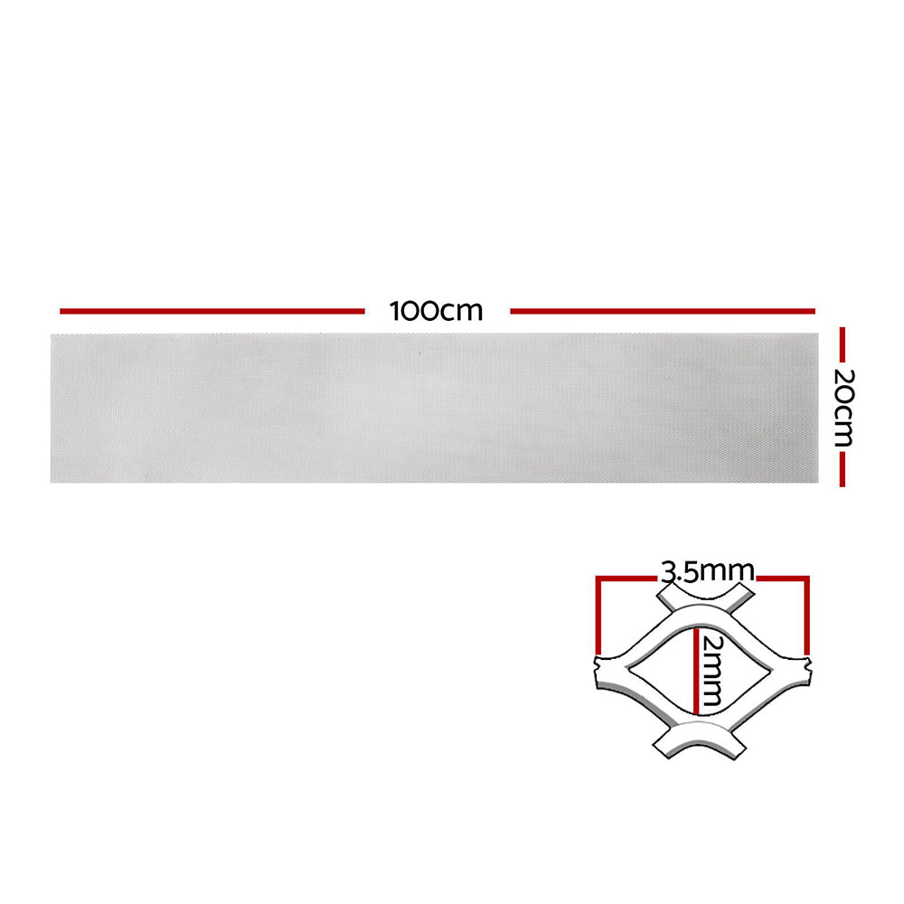 Gardeon Gutter Guard Aluminium Mesh 60M 100x20cm Silver ALUM-MESH-0730-SI-COM-60