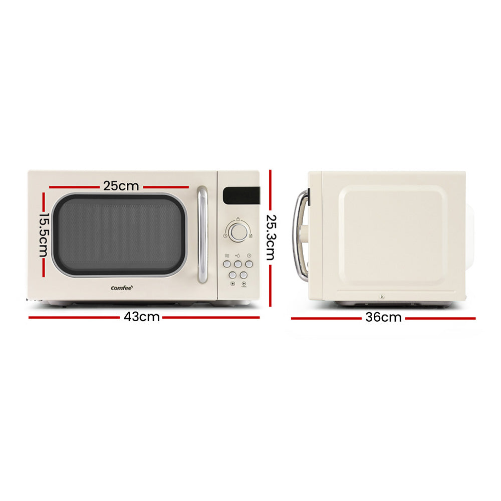 Comfee 20L Microwave Oven 800W Cream AM820C2RA(F)-PM-CR