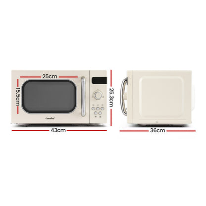 Comfee 20L Microwave Oven 800W Cream AM820C2RA(F)-PM-CR