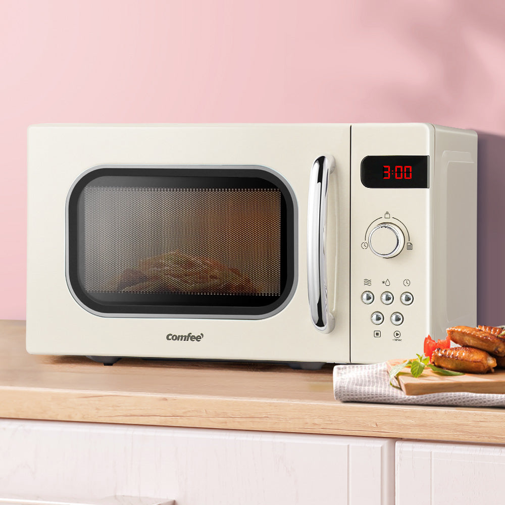 Comfee 20L Microwave Oven 800W Cream AM820C2RA(F)-PM-CR