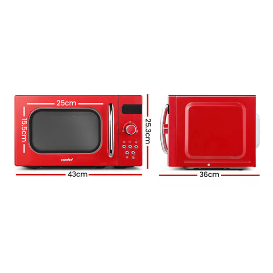 Comfee 20L Microwave Oven 800W Red AM820C2RA(F)-PM-RD