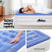 Weisshorn Air Mattress Single Inflatable Bed 46cm Cube Airbed AMAT-CUB01-45-S-BLWH