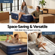 Weisshorn Air Mattress Queen Inflatable Bed 46cm Air bed Cube