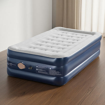 Weisshorn Air Mattress Single Inflatable Bed 46cm Air bed Cube AMAT-CUB03-46-S-GYBL