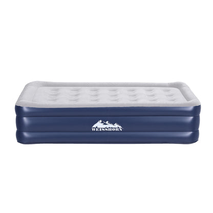 Weisshorn Air Mattress Single Inflatable Bed 46cm Air bed Cube AMAT-CUB03-46-S-GYBL