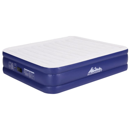 Weisshorn Air Mattress King Inflatable Bed Air bed 51cm AMAT-PIP01-51-K-WHDBL