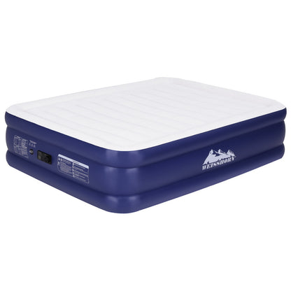Weisshorn Air Mattress Queen Inflatable Bed Air bed 51cm AMAT-PIP01-51-Q-WHDBL