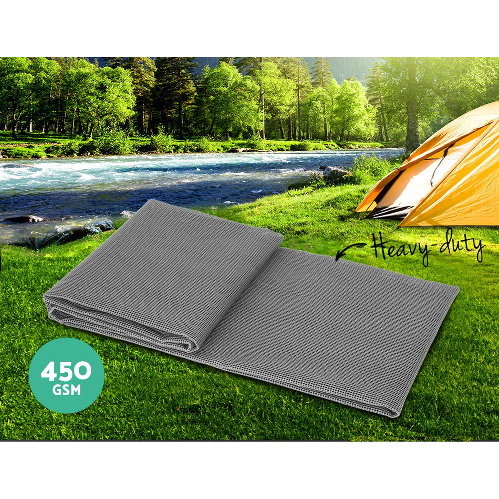 Weisshorn 3M X 2.5M Annex Matting Floor Mats Mesh Caravan Camping Annexe 2pcs ANNEXE-MAT-3M-GREY-LX2