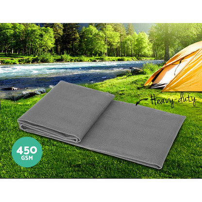 Weisshorn 3M X 2.5M Annex Matting Floor Mats Mesh Caravan Camping Annexe 2pcs ANNEXE-MAT-3M-GREY-LX2
