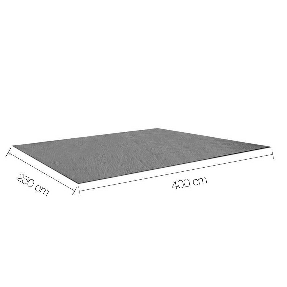 Weisshorn 4x2.5M Annex Matting 600GSM Floor Mats Hollow Design Mesh Caravan ANNEXE-MAT-4M-GREY