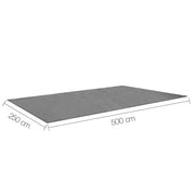 Weisshorn 5x2.5M Annex Matting 600GSM Floor Mats Hollow Design Mesh Caravan ANNEXE-MAT-5M-GREY