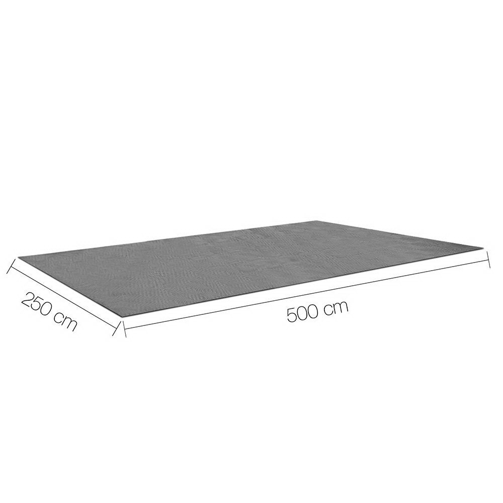 Weisshorn 5x2.5M Annex Matting 600GSM Floor Mats Hollow Design Mesh Caravan ANNEXE-MAT-5M-GREY