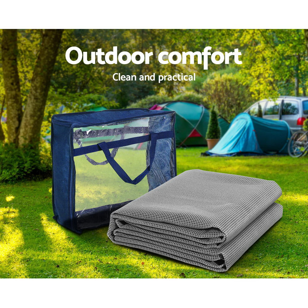 Weisshorn 6M X 2.5M Annex Matting Floor Mats Mesh Caravan Camping Annexe ANNEXE-MAT-6M-GREY-L