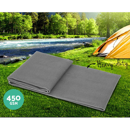 Weisshorn 6M X 2.5M Annex Matting Floor Mats Mesh Caravan Camping Annexe ANNEXE-MAT-6M-GREY-L