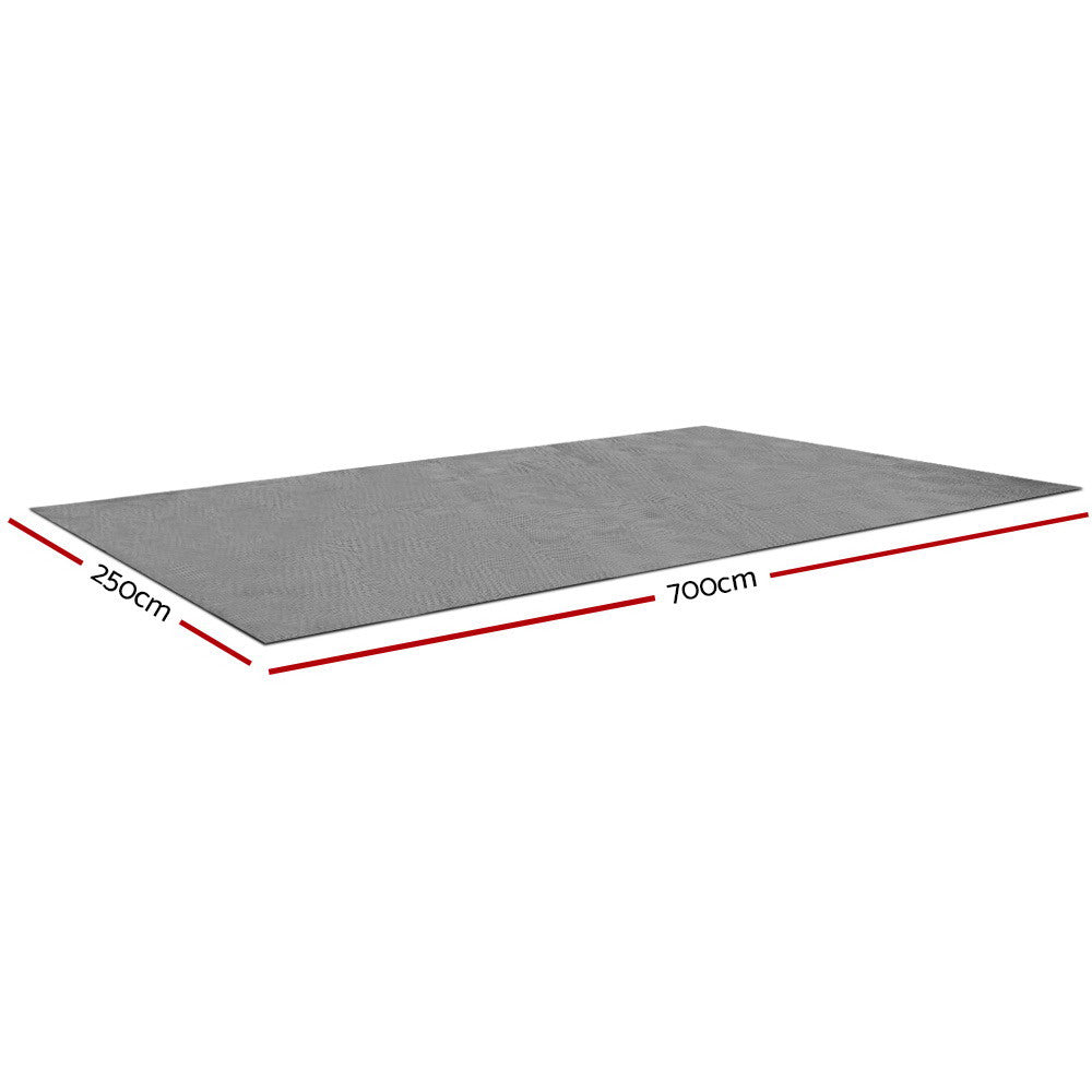 Weisshorn 7M X 2.5M Annex Matting Floor Mats Mesh Caravan Camping Annexe ANNEXE-MAT-7M-GREY-L