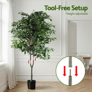 Artiss 180cm Artificial Ficus Tree Faux Trees Indoor Decor Artificial Plants Lifelike Plant 1.8M AP-TREE-FICUS-180