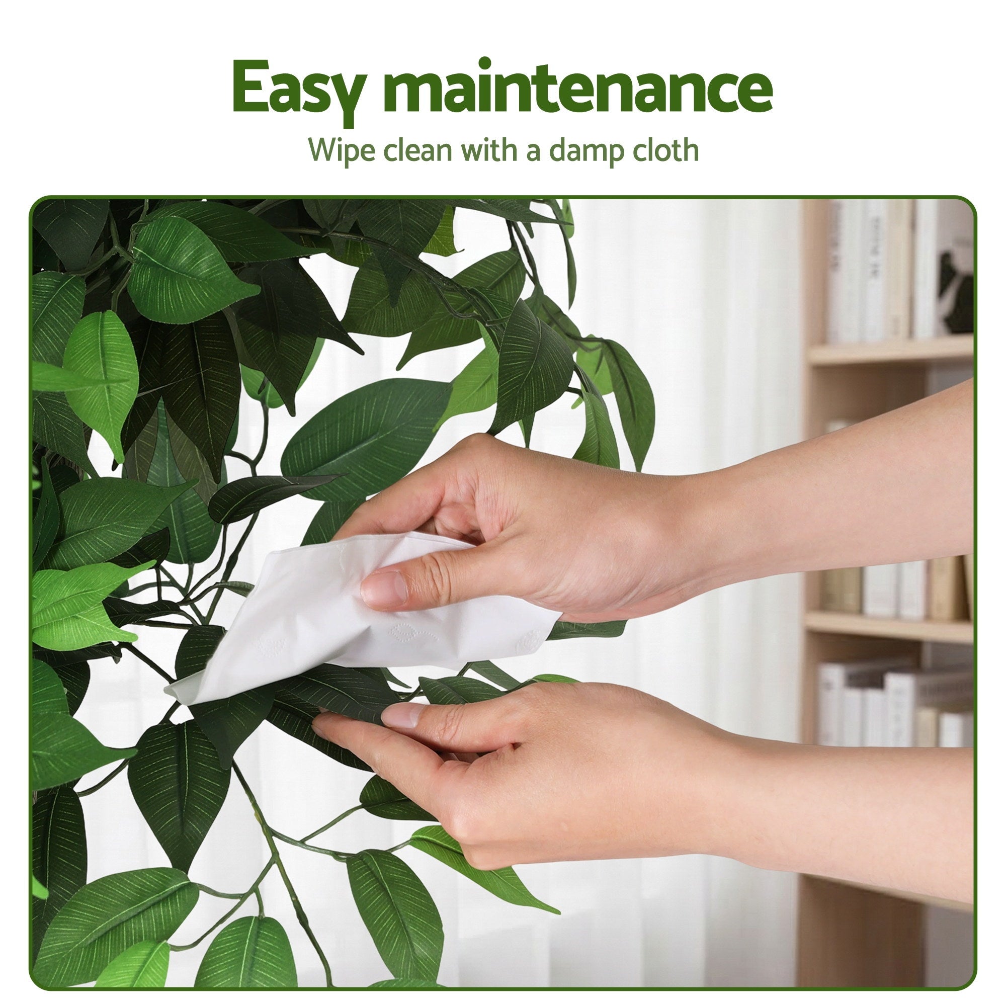Artiss 180cm Artificial Ficus Tree Faux Trees Indoor Decor Artificial Plants Lifelike Plant 1.8M AP-TREE-FICUS-180
