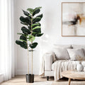 Artiss 150cm Artificial Fiddle Tree Faux Trees Indoor Decor Artificial Plants Lifelike Plant 1.5M AP-TREE-FIDDLE-150