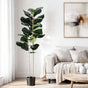 Artiss 150cm Artificial Fiddle Tree Faux Trees Indoor Decor Artificial Plants Lifelike Plant 1.5M AP-TREE-FIDDLE-150