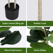 Artiss 150cm Artificial Fiddle Tree Faux Trees Indoor Decor Artificial Plants Lifelike Plant 1.5M AP-TREE-FIDDLE-150