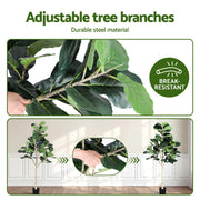 Artiss 180cm Artificial Fiddle Tree Faux Trees Indoor Decor Artificial Plants Lifelike Plant 1.8M AP-TREE-FIDDLE-180