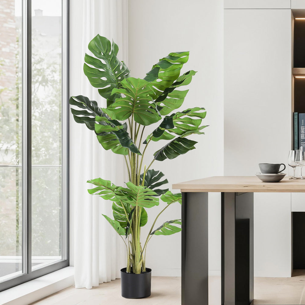 Artiss 140cm Artificial Monstera Tree Faux Trees Indoor Decor Artificial Plants Lifelike Plant 1.4M AP-TREE-MONS-140