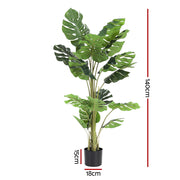 Artiss 140cm Artificial Monstera Tree Faux Trees Indoor Decor Artificial Plants Lifelike Plant 1.4M AP-TREE-MONS-140