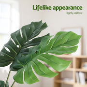 Artiss 140cm Artificial Monstera Tree Faux Trees Indoor Decor Artificial Plants Lifelike Plant 1.4M AP-TREE-MONS-140