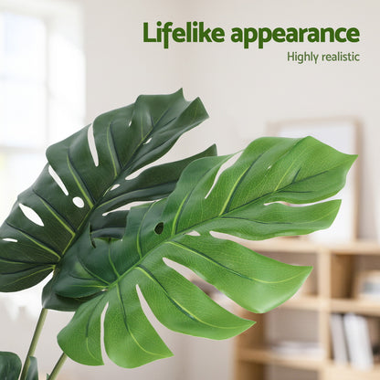 Artiss 140cm Artificial Monstera Tree Faux Trees Indoor Decor Artificial Plants Lifelike Plant 1.4M AP-TREE-MONS-140