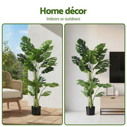 Artiss 140cm Artificial Monstera Tree Faux Trees Indoor Decor Artificial Plants Lifelike Plant 1.4M AP-TREE-MONS-140